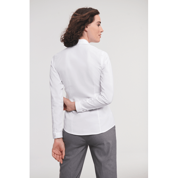 Russell | Herringbone long sleeve ladies shirt